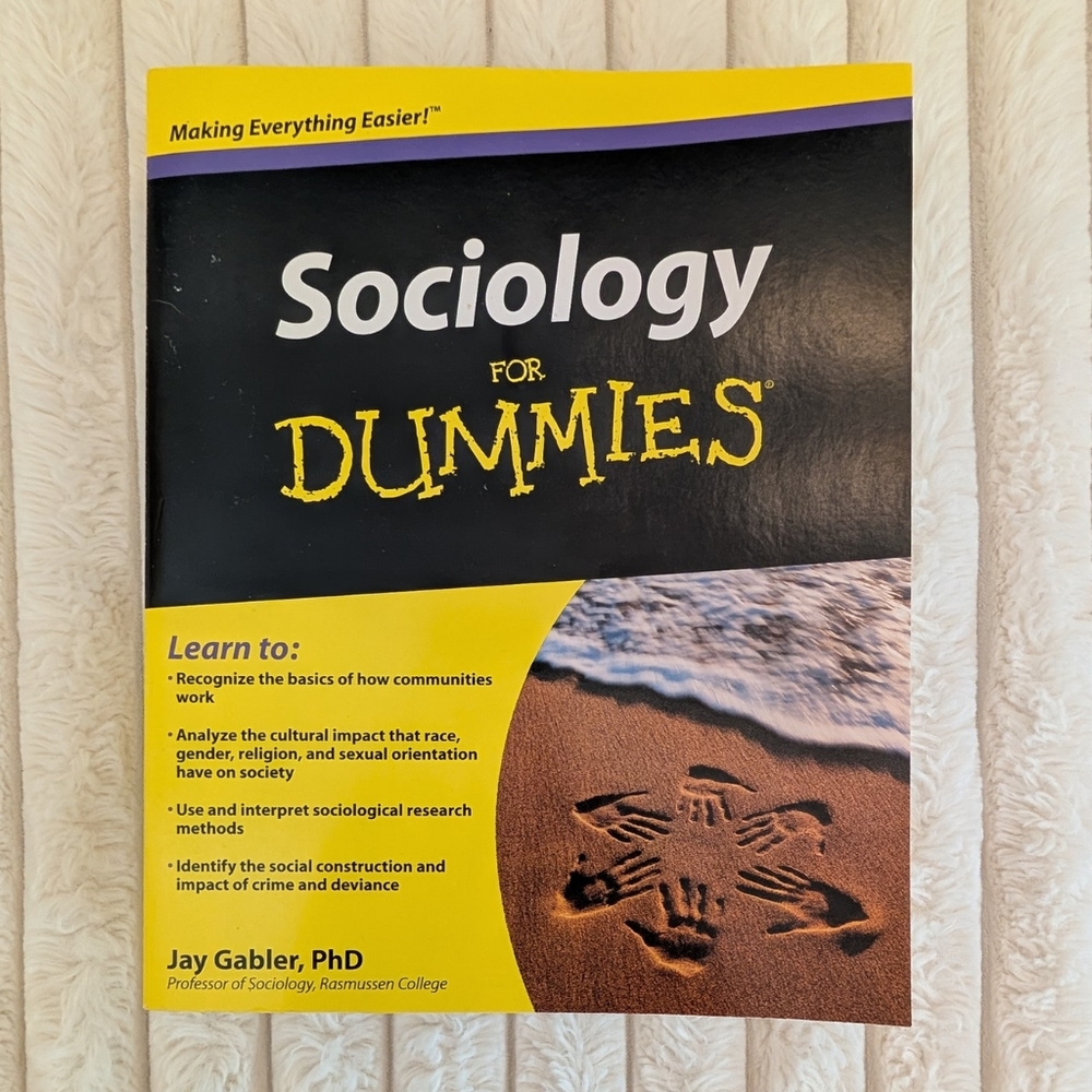 🩷 5/$25 - Sociology For Dummies Book